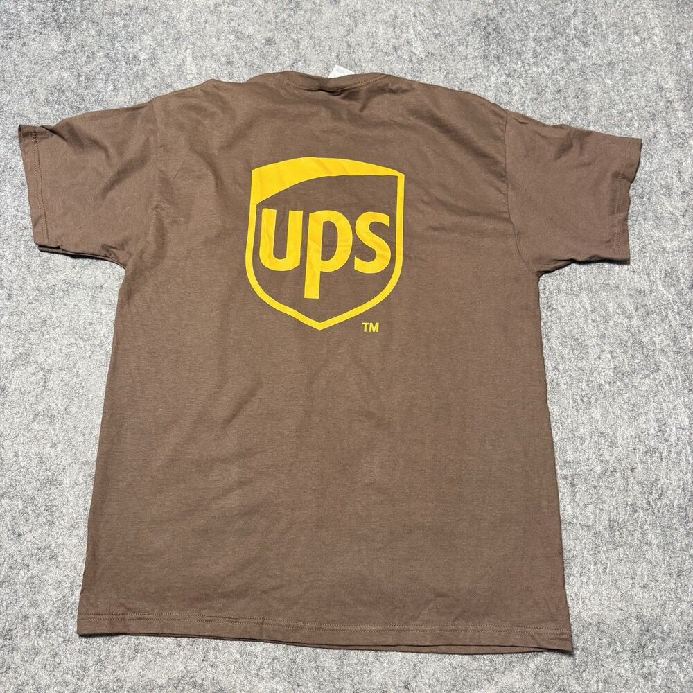 VTG Y2K Fruit Of The Loom United As One Brown Shirt XL Corporate Promo Graphic